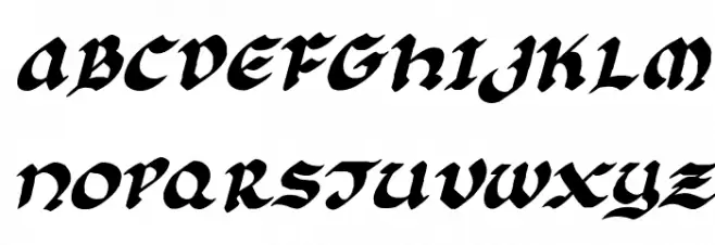 Florante at Laura Italic Caratteri MAIUSCOLE