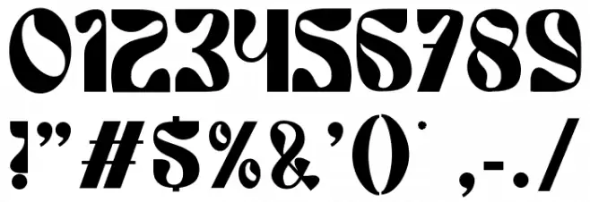 Floras Display Display Two Шрифта ДРУГИЕ символов