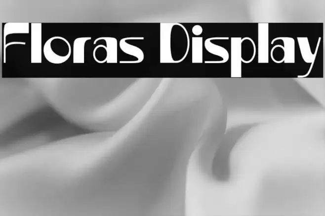 Floras Display Caratteri examples