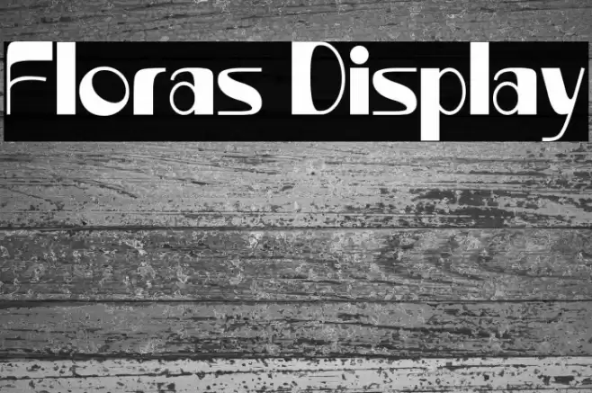 Floras Display Caratteri examples