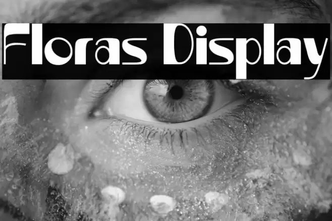 Floras Display Caratteri examples