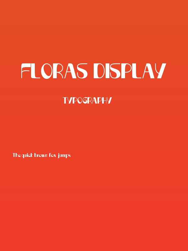 Floras Display Poster