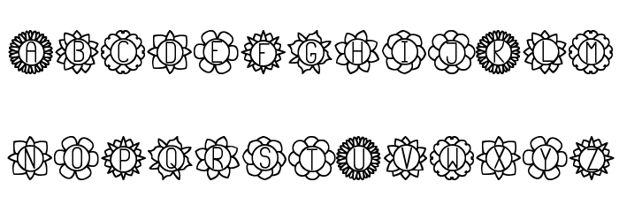 Floreada St Font LOWERCASE