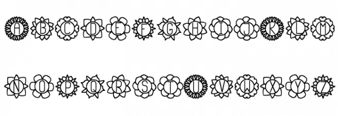 Floreada St 字体 小写
