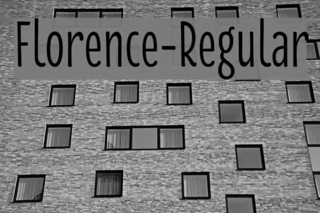 Florence-Regular Font examples