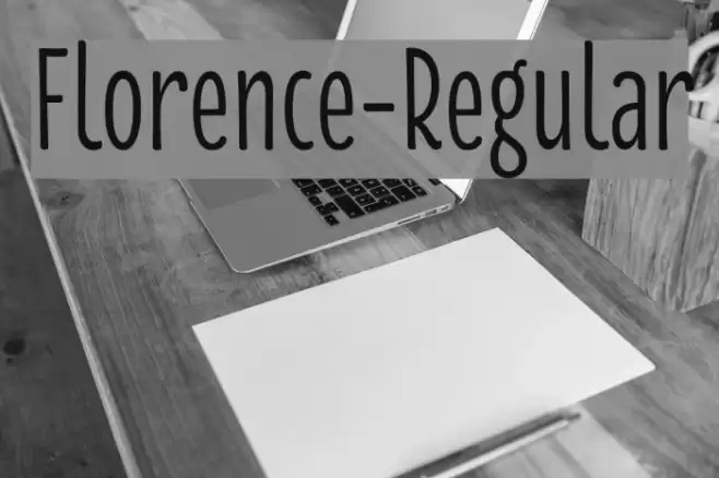 Florence-Regular Font examples