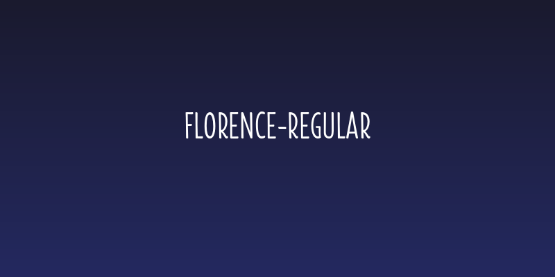 Florence-Regular Social Header