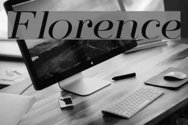 Florence Font examples
