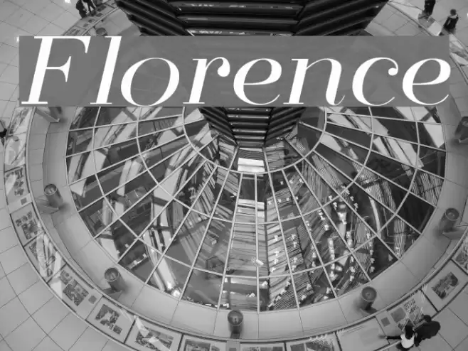 Florence Font examples
