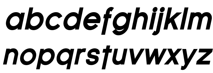 Florencesans Black Italic Font LOWERCASE