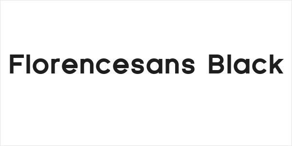 Florencesans Black Logo