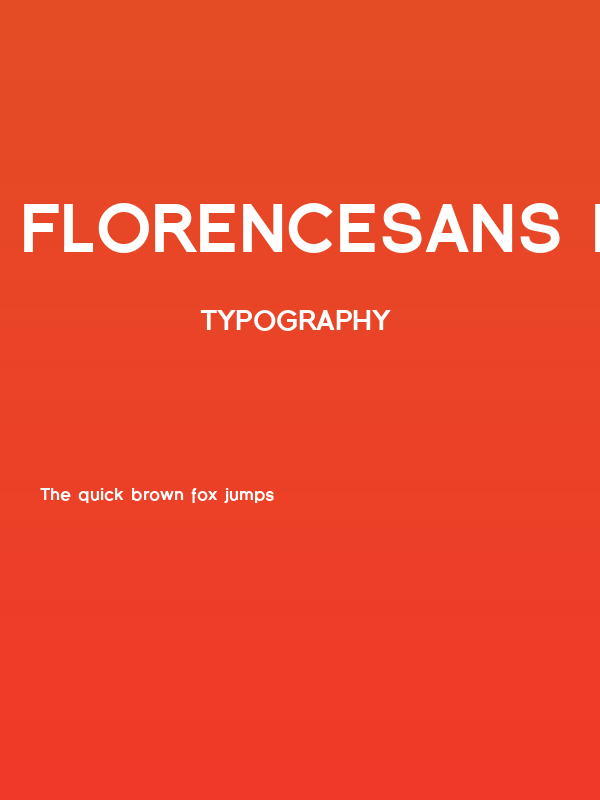 Florencesans Black Poster