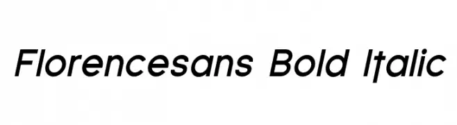 Florencesans Bold Italic  les polices de caractères gratuit tlcharger