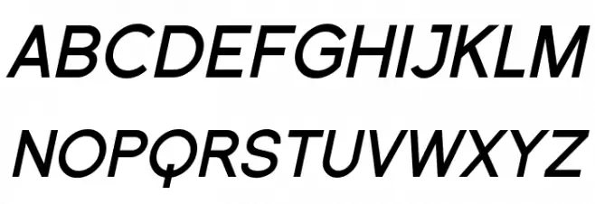 Florencesans Bold Italic Schriftart Groß