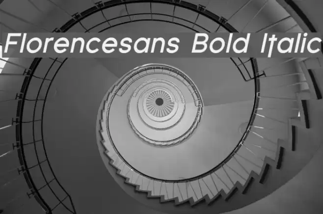 Florencesans Bold Italic Font examples