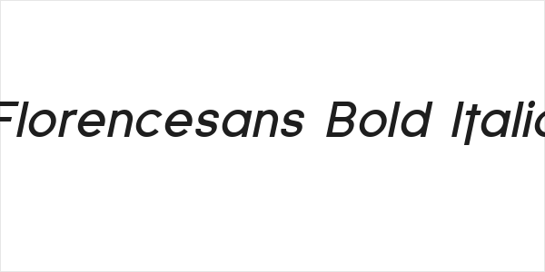 Florencesans Bold Italic Logo