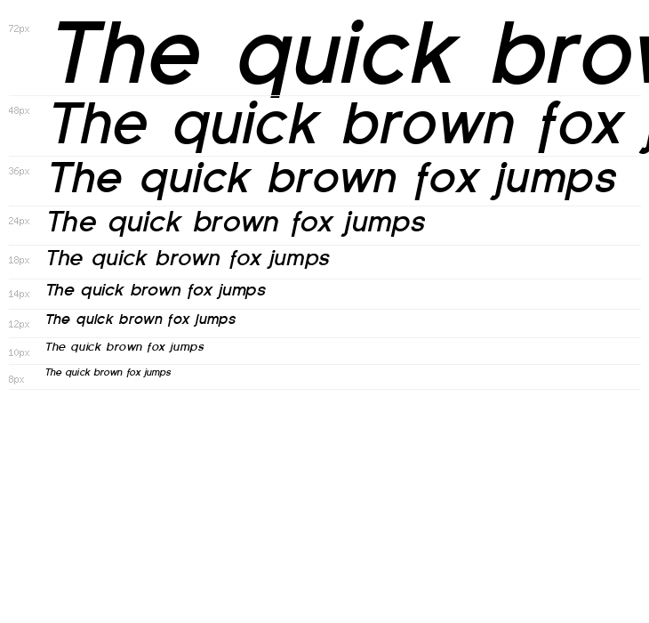 Florencesans Bold Italic Waterfall