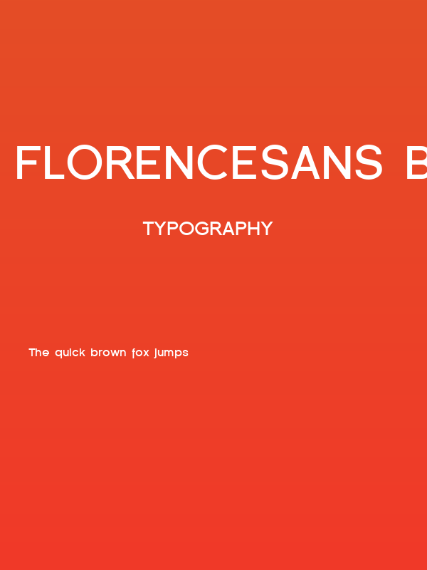 Florencesans Bold Poster