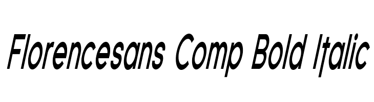 Florencesans Comp Bold Italic Font