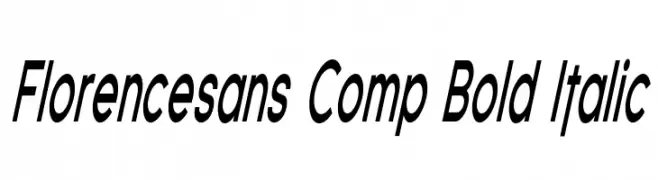 Florencesans Comp Bold Italic 