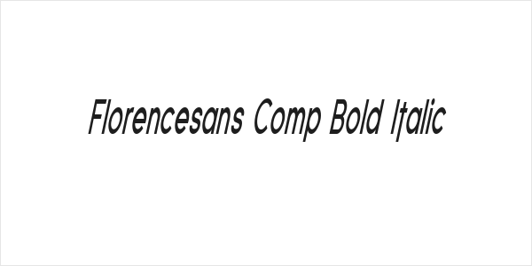Florencesans Comp Bold Italic Logo