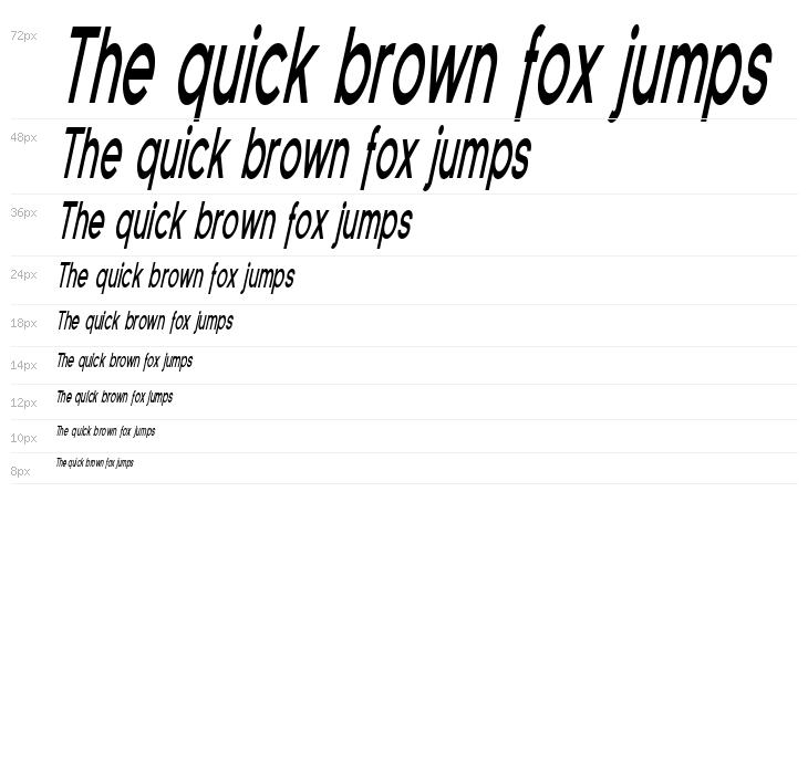 Florencesans Comp Bold Italic Waterfall