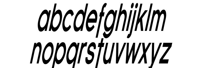 Florencesans Comp Bold Italic Font LOWERCASE