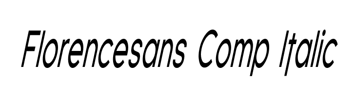 Florencesans Comp Italic  免费字体下载