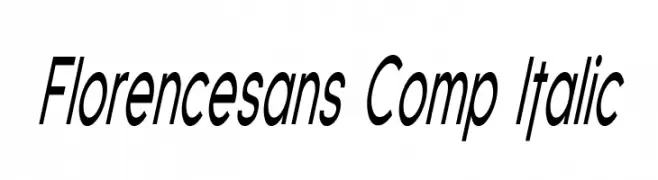 Florencesans Comp Italic  नि: शुल्क फ़ॉन्ट्स डाउनलोड