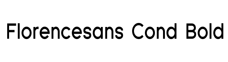 Florencesans Cond Bold Font