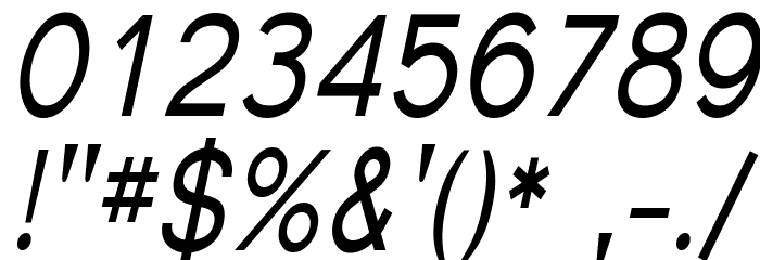 Florencesans Cond Italic Font OTHER CHARS