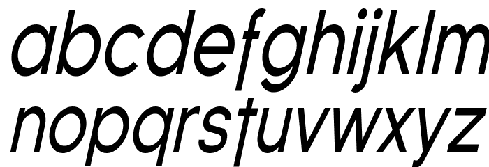 Florencesans Cond Italic Font LOWERCASE