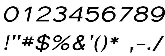 Florencesans Exp Italic Font OTHER CHARS