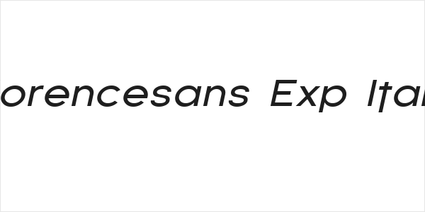 Florencesans Exp Italic Logo