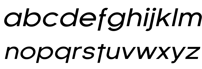Florencesans Exp Italic Font LOWERCASE
