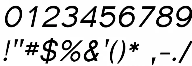 Florencesans Italic Fuentes OTROS CHARS