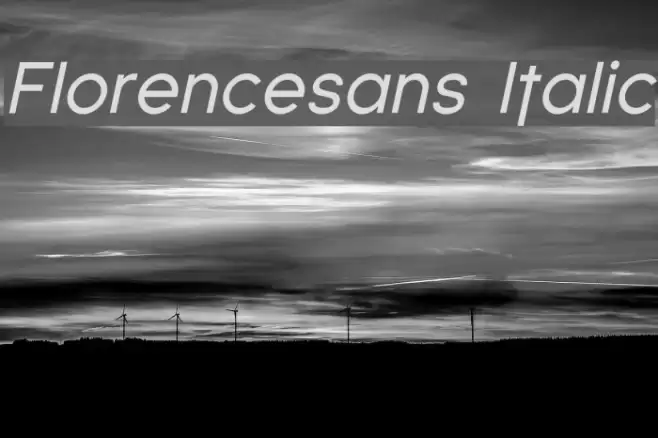 Florencesans Italic Fuentes examples
