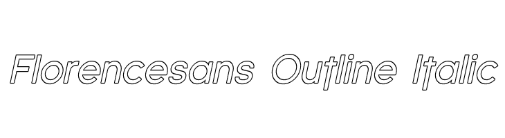 Florencesans Outline Italic  Descarca Fonturi Gratis