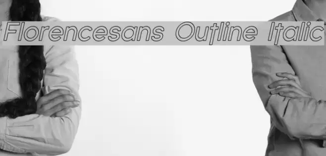 Florencesans Outline Italic フォント examples