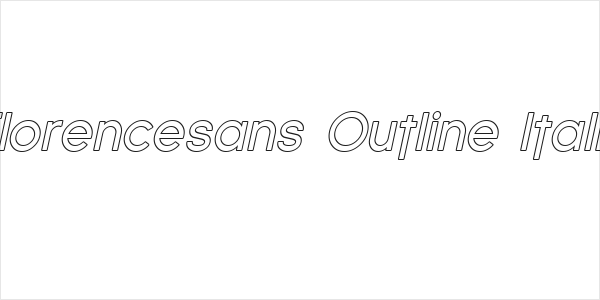 Florencesans Outline Italic Logo