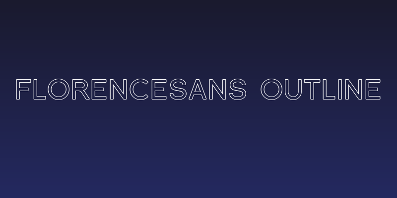 Florencesans Outline Social Header