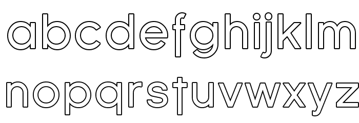 Florencesans Outline Font LOWERCASE