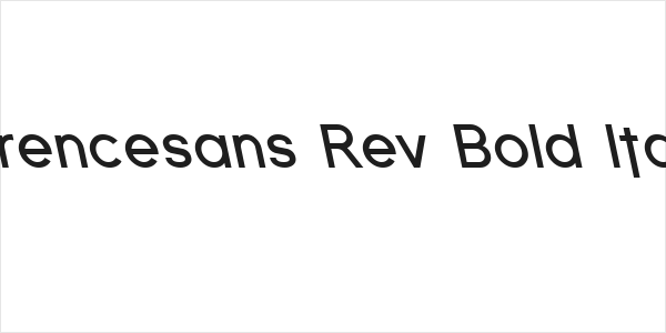 Florencesans Rev Bold Italic Logo