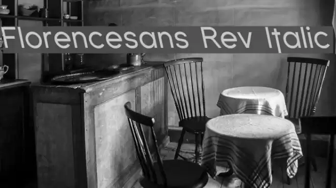 Florencesans Rev Italic Font examples