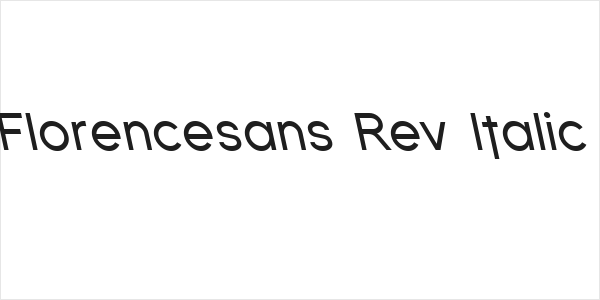 Florencesans Rev Italic Logo