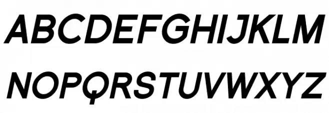 Florencesans SC Black Italic 字体 大写