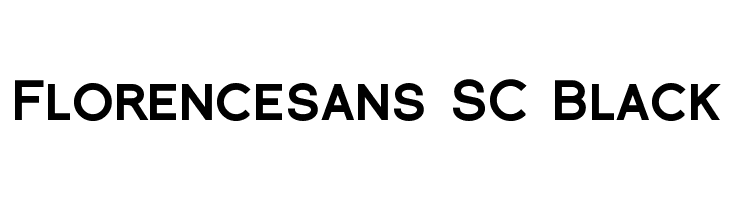Florencesans SC Black Font