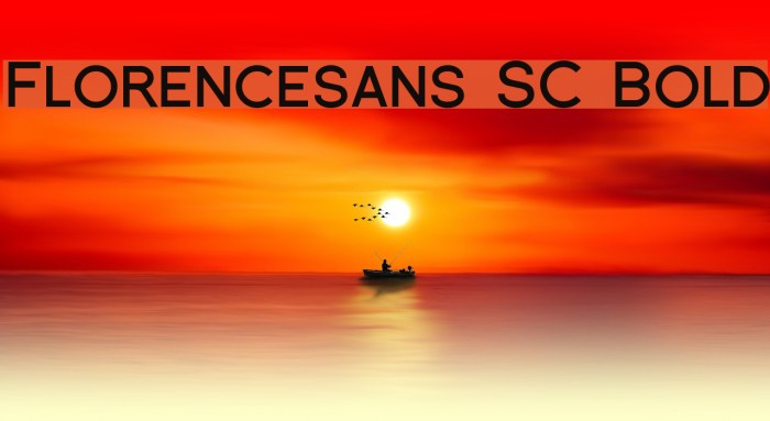 Florencesans SC Bold Font examples