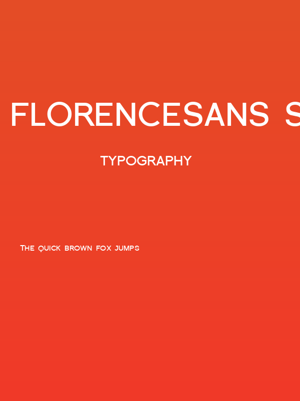 Florencesans SC Bold Poster