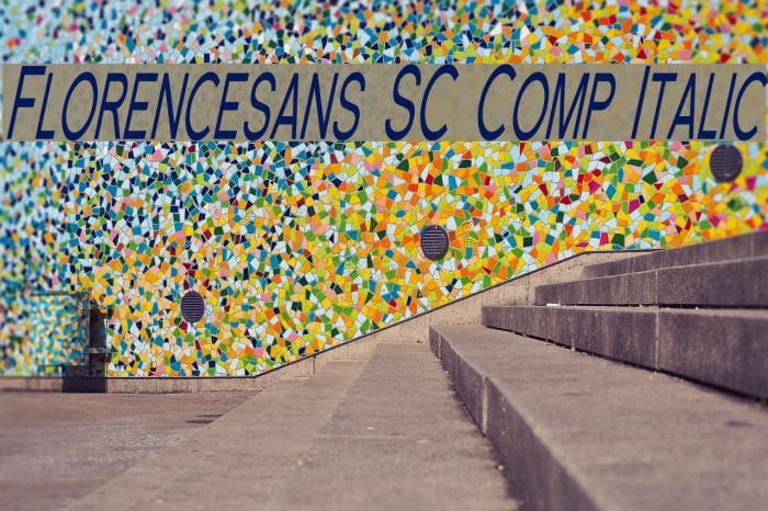 Florencesans SC Comp Italic Font examples